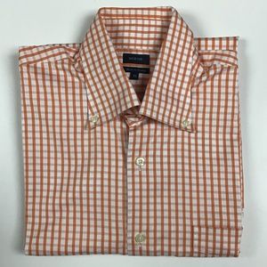 David Chu Orange Dress Shirt XL